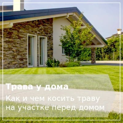 Газон перед домом