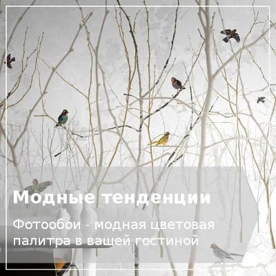 Фотообои в гостиную